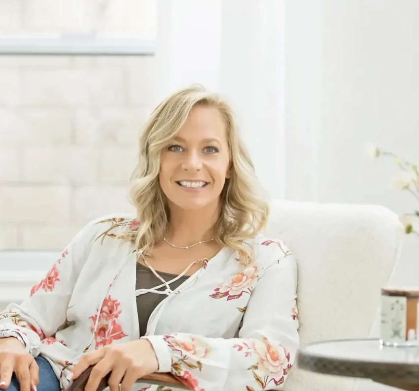 Denise Voight reviewing a family’s day-to-day patterns